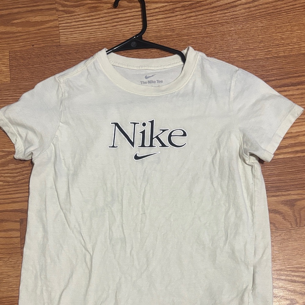 Nike Off-White Tee with Black Logo